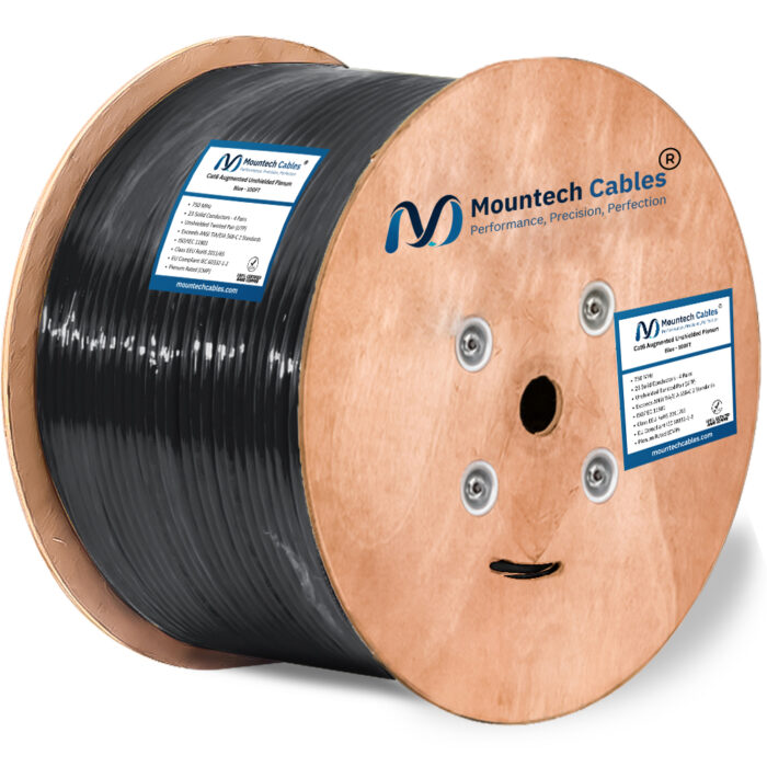 High-Performance Cat6a Riser Copper Cable – 1000ft Bulk Spool - Image 1
