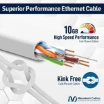 Cat6 Plenum 1000ft UTP Ethernet Cable – 10Gbps, 550MHz, Bare Copper CMP - Image 2
